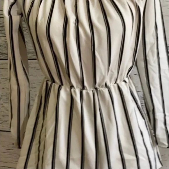 NWT Missguided Striped Bardot Jumpsuit! - Picture 3 of 7